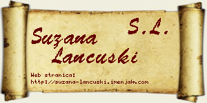 Suzana Lančuški vizit kartica